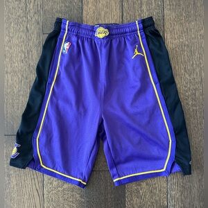 NBA Lakers NWoT Kids Purple and Black Athletic Shorts